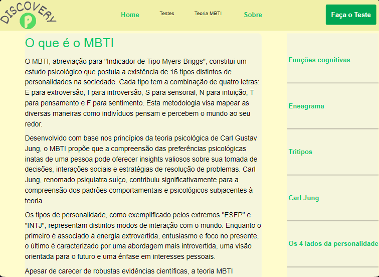 Discover Personality